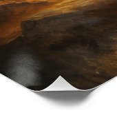 Buffalo Bison Sunset Silhouet Perfect Poster (Hoek)