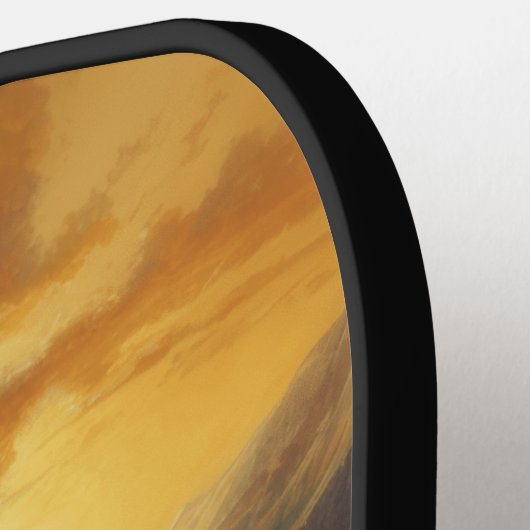 Buffalo Bison Sunset Silhouet Pickleball Paddle (Links Detail)