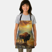 Buffalo Bison Sunset Silhouet Schort (Insitu)