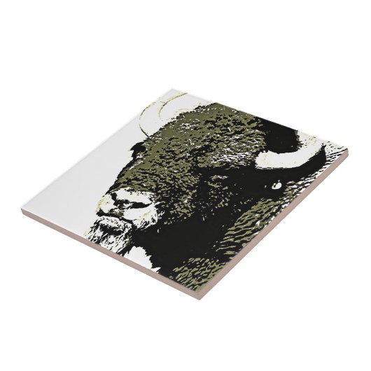 Buffalo - Bison Tegeltje (Zijkant)