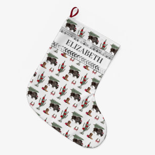 Buffalo Bison Westerne Ranch Cowboy-kerstboom Grote Kerstsok