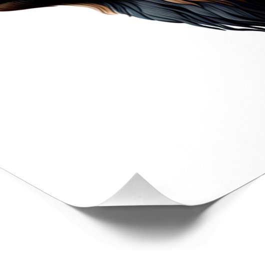 Buffalo Bizon Amerikaanse Indiase kunst Perfect Poster (Hoek)