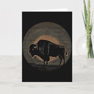 Buffalo Bizon - Retro 70s 80s Grafisch Vintage Her Kaart