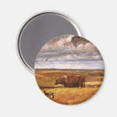 Buffalo Bones Omgeploegd door Harvey Thomas Dunn Magneet (Voorkant / Achterkant)
