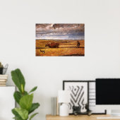 Buffalo Bones Omgeploegd door Harvey Thomas Dunn Poster (Thuiskantoor)