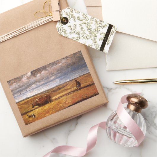 Buffalo Botten onder toezicht van Harvey Thomas Du Rechthoekige Sticker (Geschenken)