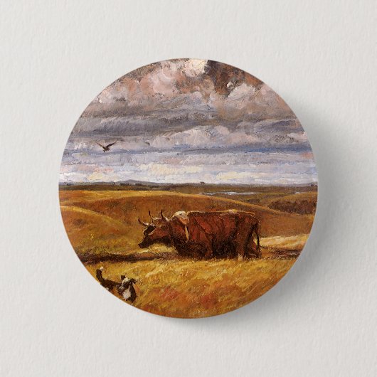 Buffalo Botten onder toezicht van Harvey Thomas Du Ronde Button 5,7 Cm (Voorkant)
