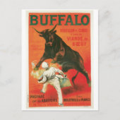 Buffalo Bouillon snijdt  voedsel en kunst Briefkaart (Voorkant)