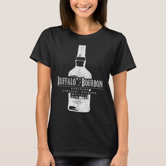Buffalo Bourbon Kentucky Whiskey  Shop White T-shirt (Voorkant)