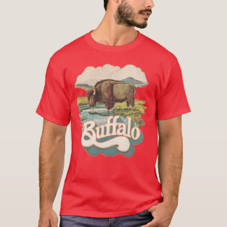 Buffalo Brewing Co Beer Retro Deunct Breweriana T-shirt