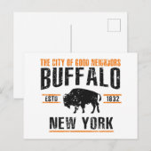 Buffalo Briefkaart (Voorkant / Achterkant)