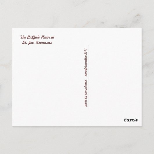 Buffalo Briefkaart (Achterkant)