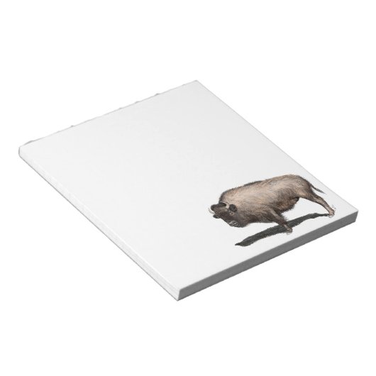 Buffalo, Bubalus Notitieblok (Schuin)