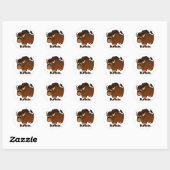 Buffalo Buffalo. Ronde Sticker (Vel)