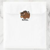 Buffalo Buffalo. Ronde Sticker (Tas)