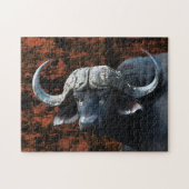 Buffalo bull wildlife kunst legpuzzel (Horizontaal)