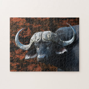 Buffalo bull wildlife kunst legpuzzel