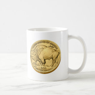 Buffalo Bullion Gold Coin Koffiemok