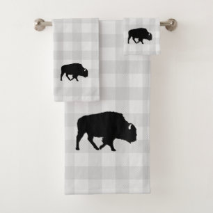 Buffalo Cabin Check Patroon Badhanddoek Set Bad Handdoek
