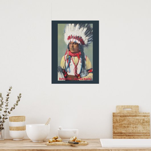 Buffalo Calf Native American Poster (Keuken)