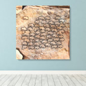 Buffalo Canvas Afdruk (Insitu (Houten vloer))