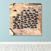 Buffalo Canvas Afdruk (Insitu (Houten vloer))