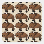 Buffalo cartoon stickers (Voorkant)