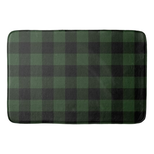 Buffalo Celtic Green and Black Squares Pset Badmat (Voorkant)