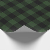 Buffalo Celtic Green and Black Squares Pset Cadeaupapier (Hoek)