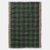 Buffalo Celtic Green and Black Squares Pset Deken (Voorkant Verticaal)