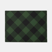 Buffalo Celtic Green and Black Squares Pset Deurmat (Voorkant)