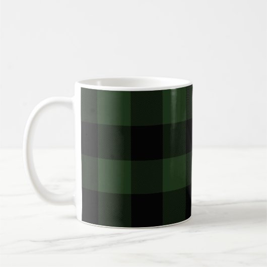 Buffalo Celtic Green and Black Squares Pset Koffiemok (Links)
