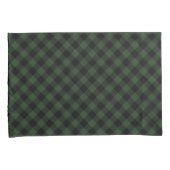 Buffalo Celtic Green and Black Squares Pset Kussensloop (Voorkant-Rechts)