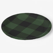 Buffalo Celtic Green and Black Squares Pset Papieren Bordje (Gekanteld)