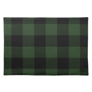 Buffalo Celtic Green and Black Squares Pset Placemat