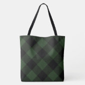Buffalo Celtic Green and Black Squares Pset Tote Bag (Achterkant)