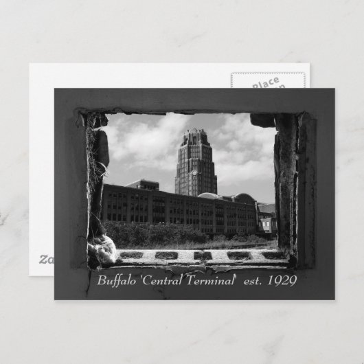 Buffalo "Central Terminal" test. 1929 Briefkaart (Voorkant / Achterkant)