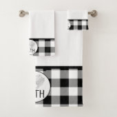 Buffalo Check Bathroom Towel set Bad Handdoek (Insitu)