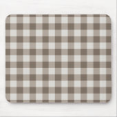 Buffalo Check Beige Cream Ivory Gingham Muismat (Voorkant)