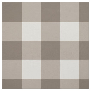 Buffalo Check Beige Cream Ivory Gingham Stof