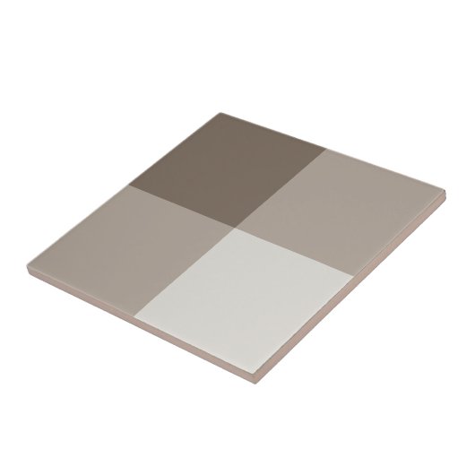 Buffalo Check Beige Cream Ivory Gingham Tegeltje (Zijkant)