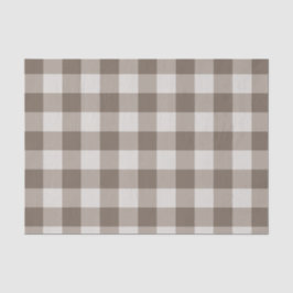 Buffalo Check Beige Cream Ivory Gingham Tissuepapier