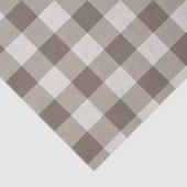 Buffalo Check Beige Cream Ivory Gingham Tissuepapier (Detail)