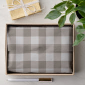 Buffalo Check Beige Cream Ivory Gingham Tissuepapier (Geschenk)