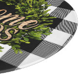 Buffalo Check Black and White Boxwood Wreater Snijplank (Hoek)