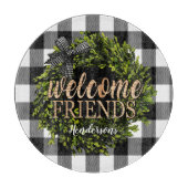 Buffalo Check Black and White Boxwood Wreater Snijplank (Voorkant)