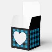 Buffalo Check - Blauw en Zwart - Favorieten Doos m Bedankdoosjes (Geopend)