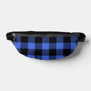 Buffalo Check Blauw en Zwart Lumberjack Plaid Heuptasje
