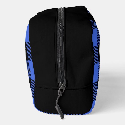 Buffalo Check Blauw en Zwart Lumberjack Plaid Toilettasje (Rechts)
