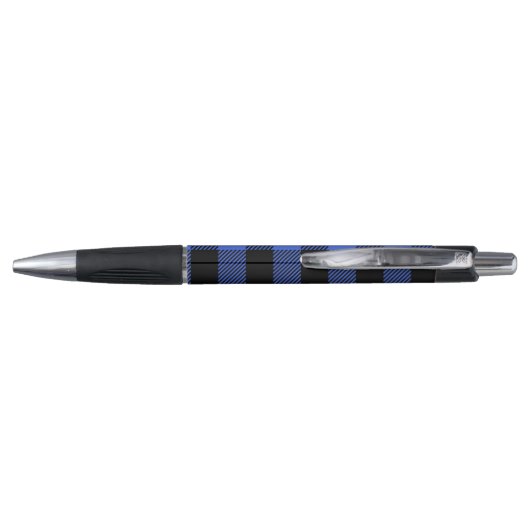 Buffalo Check Blue & Black Lumberjack Plaid Decor Pen (Achterkant)